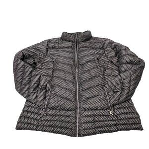 Nuage Lightweight Down Jacket, Diamond Pattern, Gray Black, L/XL